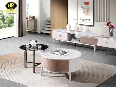 Bàn Sofa Đôi Mặt Đá Hiện Đại M46-80