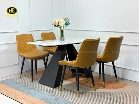 bộ bàn ăn mặt đá hiện đại BA-13