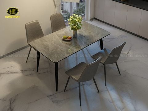 Bộ Bàn Ăn 4 Ghế Mặt Đá NK-42