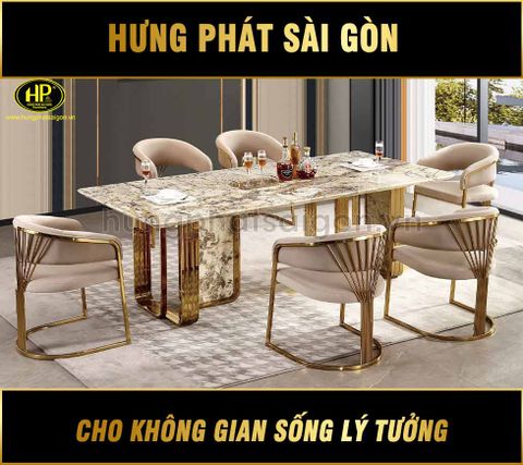 Bàn Ăn 6 Ghế Cao Cấp Sang Trọng TP-2400-13