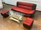 Sofa Băng Giá Rẻ H-51 (Băng Thuyền Đỏ Đen)