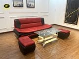 Sofa Băng Giá Rẻ H-51 (Băng Thuyền Đỏ Đen)
