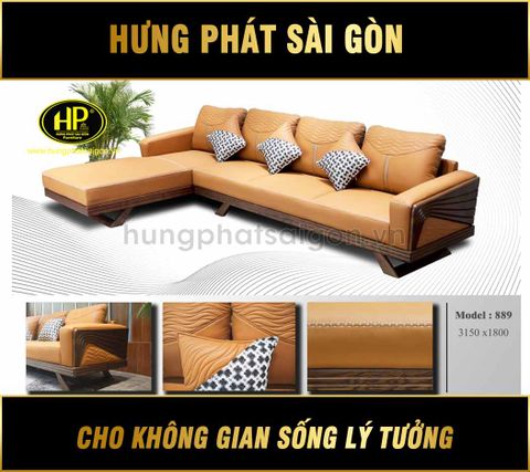 Ghế Sofa Gỗ Sồi Nga Cao Cấp HS-889