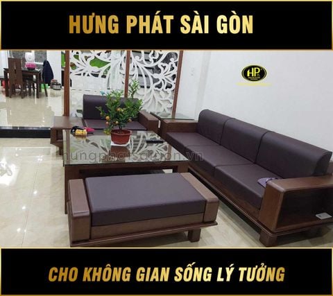 ghe sofa go soi hien dai cho phong khach hs 21