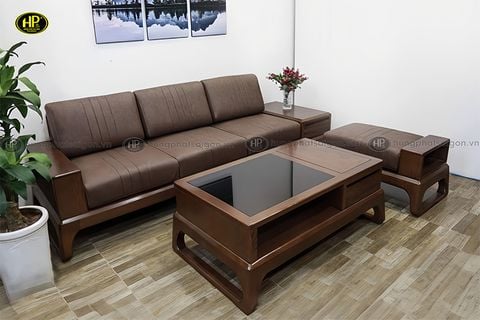 Ghế Sofa Gỗ Sồi Nga Mẫu Mới Nhất HS-23