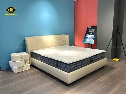 giường ngủ bọc da hàn quốc hiện đại GD-93