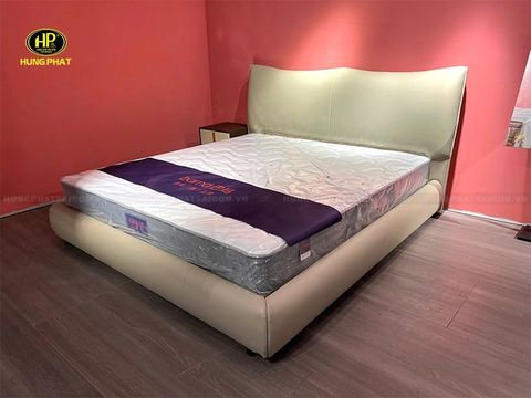Giường ngủ bọc da cao cấp dễ dàng vệ sinh GD-96