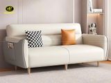 Sofa da Hàn Quốc băng dài cho phòng khách hiện đại H-701