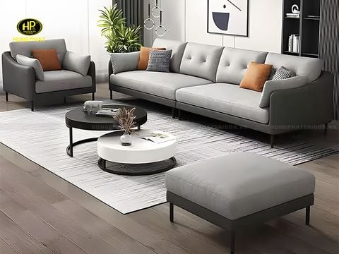 Sofa Băng Bọc Da Phòng Khách Hiện Đại H-705