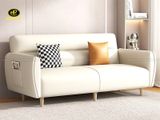 Sofa da Hàn Quốc băng dài cho phòng khách hiện đại H-701