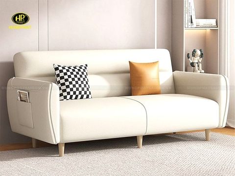 Sofa da Hàn Quốc băng dài cho phòng khách hiện đại H-701