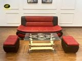 Sofa Băng Giá Rẻ H-51 (Băng Thuyền Đỏ Đen)