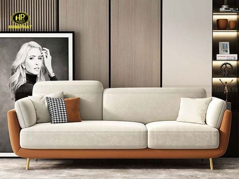 Sofa Băng Vải Nhung Cao Cấp H-262 màu cam