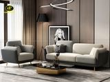 Sofa Băng Vải Nhung Cao Cấp H-262 kèm ghế đôn