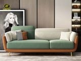 Sofa Băng Vải Nhung Cao Cấp H-262 màu xanh lá