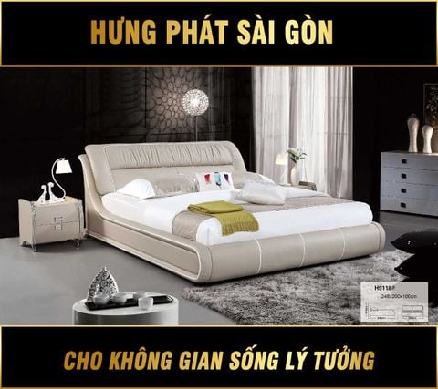 Giường Bọc Da Phòng Ngủ Hiện Đại TP-H9118