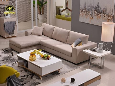 Sofa góc vải phòng khách hiện đại H-256