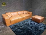 Sofa Băng Hiện Đại Màu Da Bò H-44
