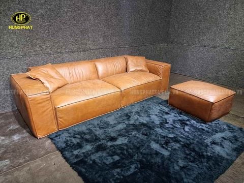 Sofa Băng Hiện Đại Màu Da Bò H-44