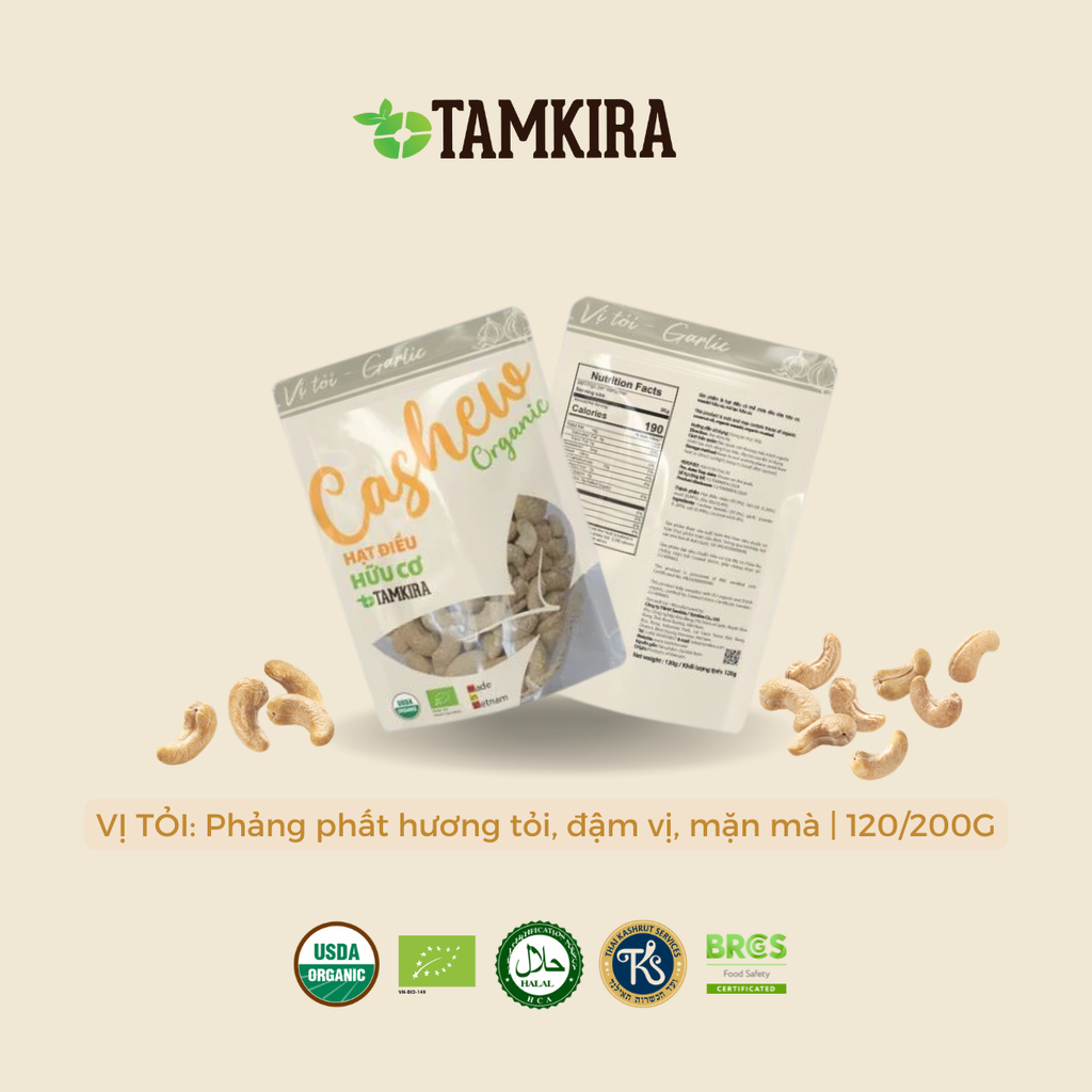 HẠT ĐIỀU HỮU CƠ VỊ TỎI