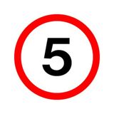Biển hạn chế tốc độ dưới 5km/h