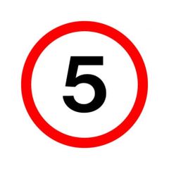 Biển hạn chế tốc độ dưới 5km/h