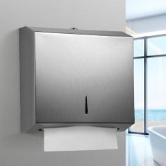 Hộp đựng giấy lau tay vuông inox treo tường