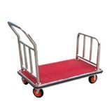 Xe đẩy hành lý khách sạn khung inox (không mái vòm)