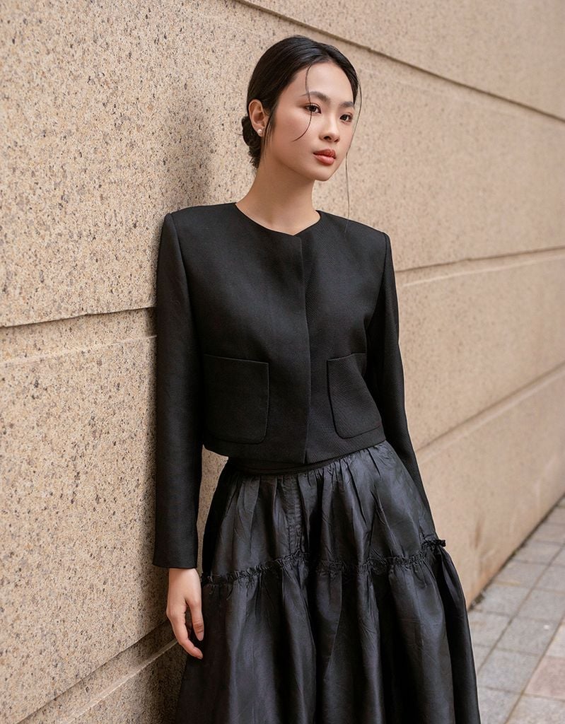  Chân váy Nov23 Countryside đen 