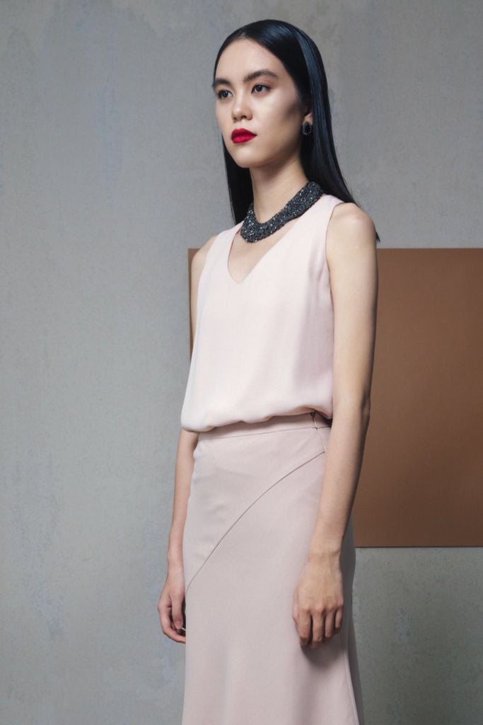  Áo voan hồng 2 lớp 