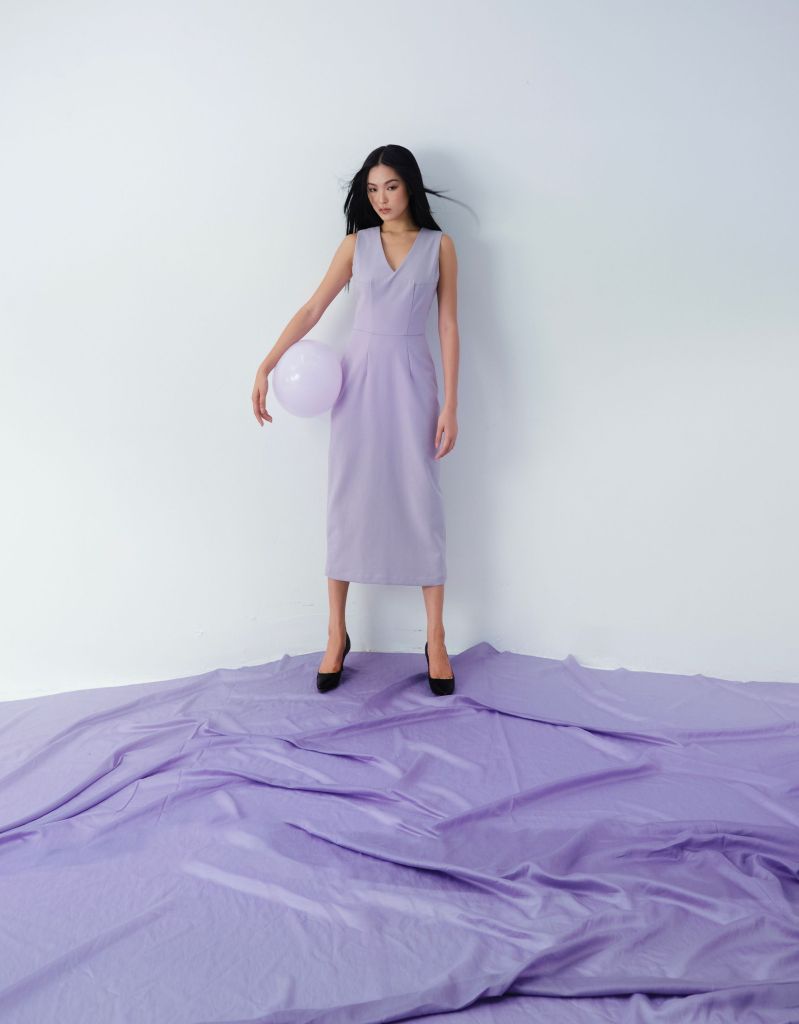  Đầm Lady Lys tím 