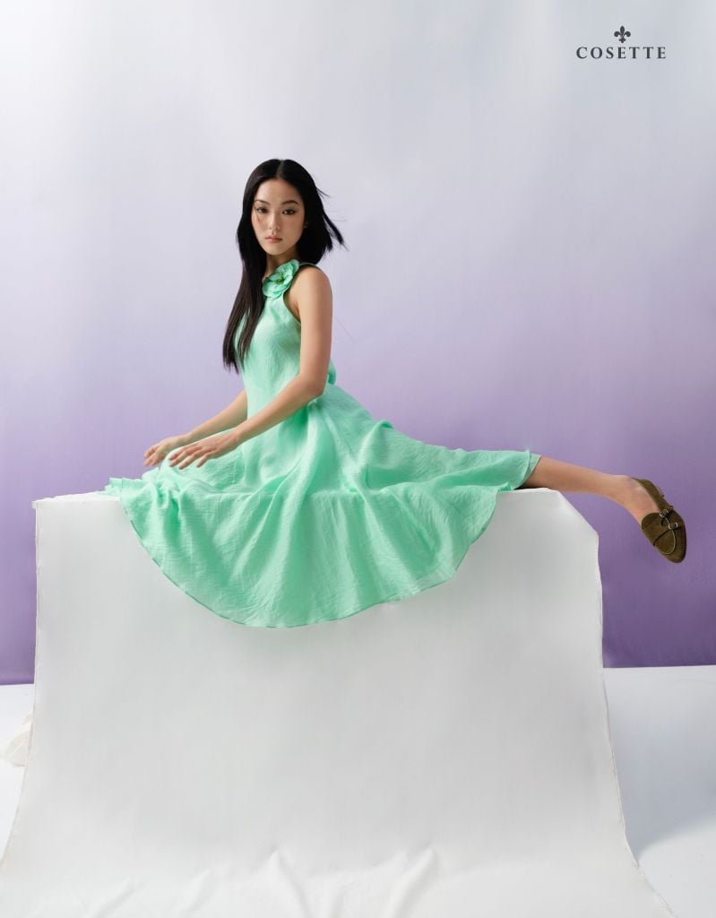  Đầm Lily Fairy xanh neon 