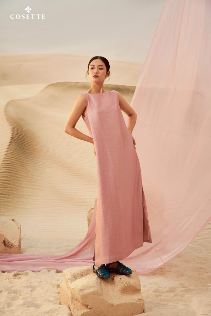  Đầm Silkroad Monks RougePink 