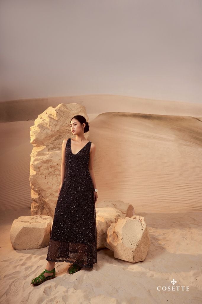  Đầm Silkroad Sandveil Midnightblue 