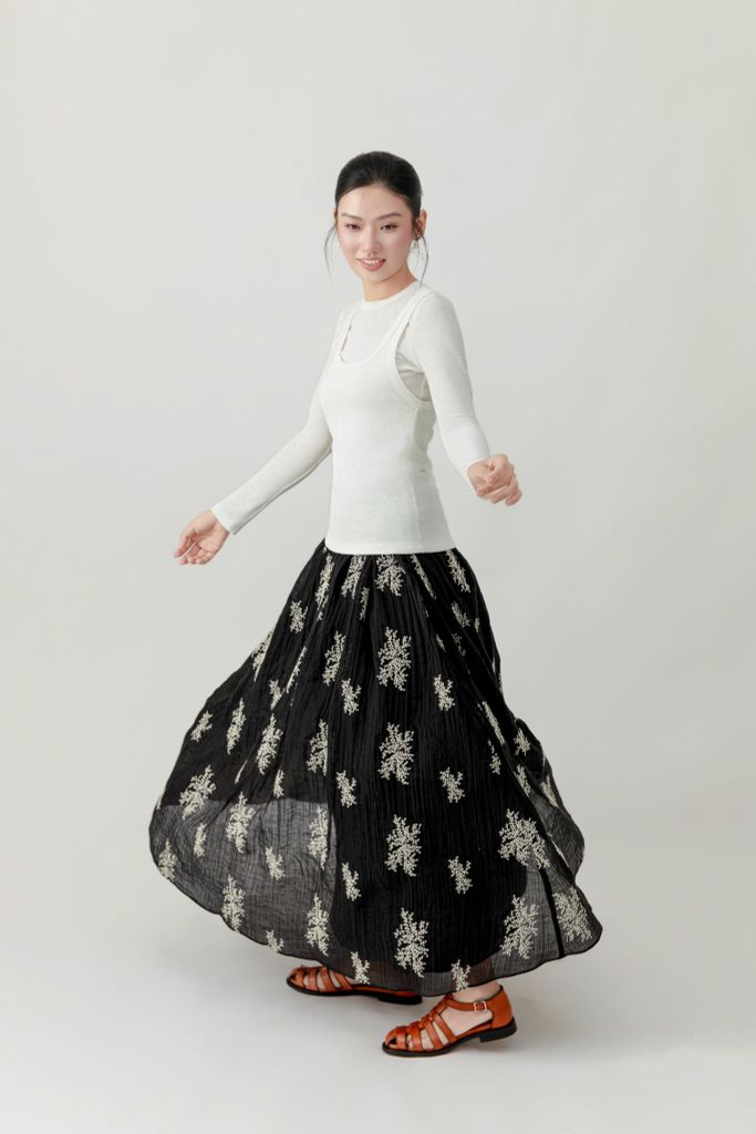  Chân váy Nina Bushes Charcoal 