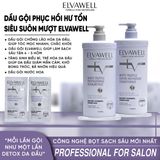  Dầu xả phục hồi hư tổn siêu suôn mượt Elvawell 500ml 