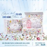  Hộp quà thiên nga Sữa tắm nấm Truffle hương nước hoa La Rose 250ml Elvawell 