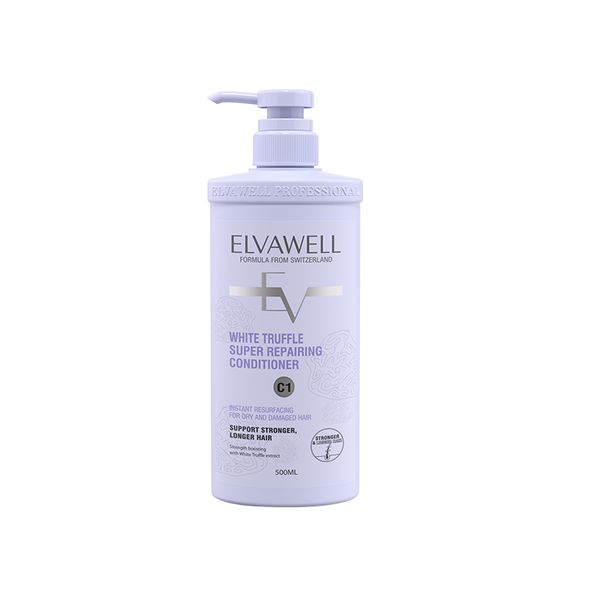  Dầu xả phục hồi hư tổn siêu suôn mượt Elvawell 500ml 