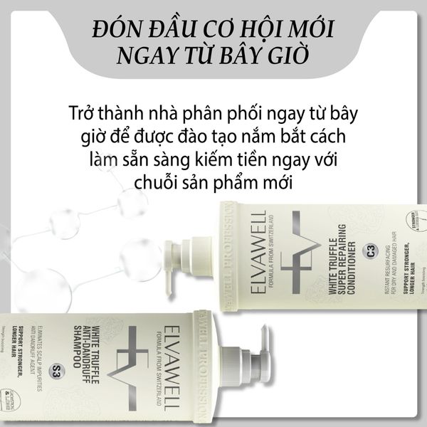  Dầu xả giảm gàu siêu suôn mượt Elvawell 1000ml 
