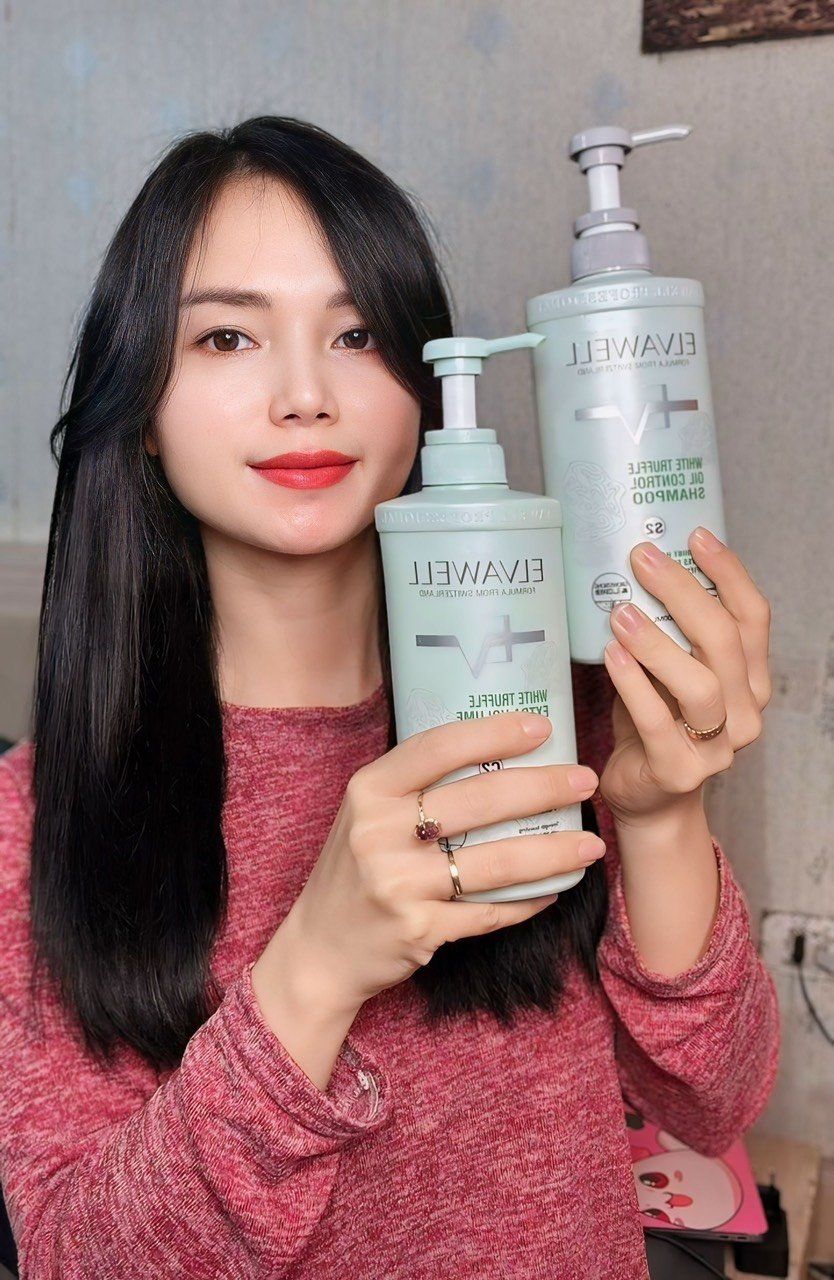 Dầu xả giảm rụng tóc sạch dầu bết Elvawell 1000ml 