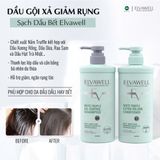  (500ml) Cặp dầu gội giảm rụng tóc sạch dầu bết Elvawell 