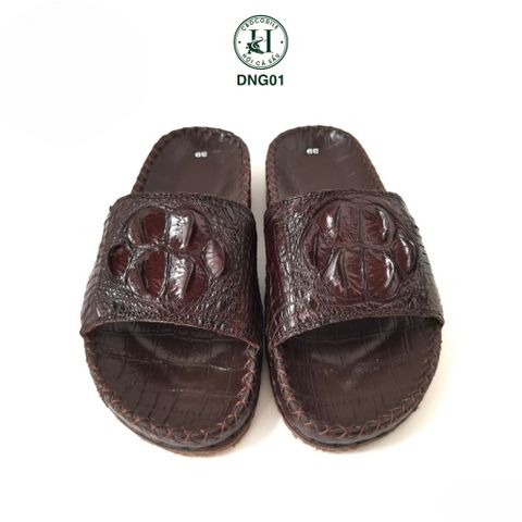 Dép da gù cá sấu DNG01 – Quai ngang thiết kế riêng, đẳng cấp độc bản