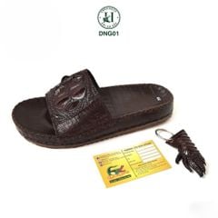 Dép da gù cá sấu DNG01 – Quai ngang thiết kế riêng, đẳng cấp độc bản