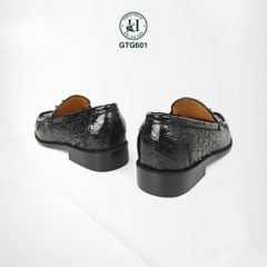 Giày lười đế cao da gù cá sấu thật 100%, phong cách mạnh mẽ – đẳng cấp - GTG601