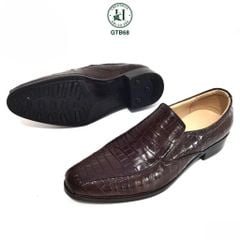 GTB68 – Giày Tây Loafer da cá sấu thật | Thiết kế không dây, đẳng cấp cá nhân hóa