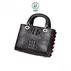 TG09 – Túi Dio da gù cá sấu thật màu đen | Thanh lịch – Cá tính – Vượt thời gian