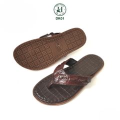 Dép quai kẹp da cá sấu DK01 – Tối giản, sang trọng, đậm chất thủ công