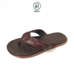 Dép quai kẹp da cá sấu DK01 – Tối giản, sang trọng, đậm chất thủ công