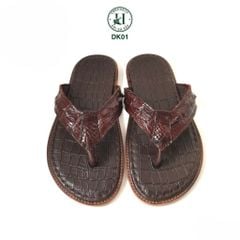 Dép quai kẹp da cá sấu DK01 – Tối giản, sang trọng, đậm chất thủ công
