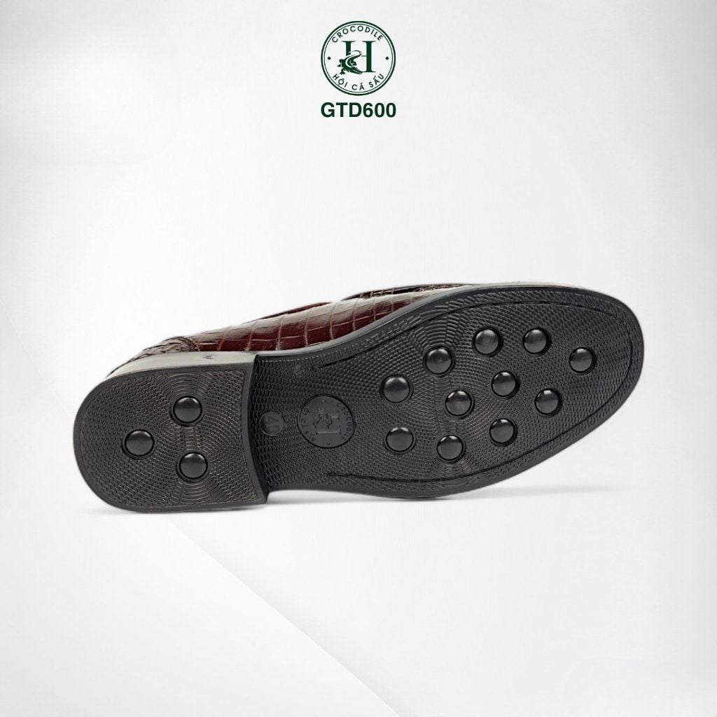 Giày lười đế cao da đuôi cá sấu thật 100% - GTD600, thủ công tinh xảo, khẳng định đẳng cấp quý ông